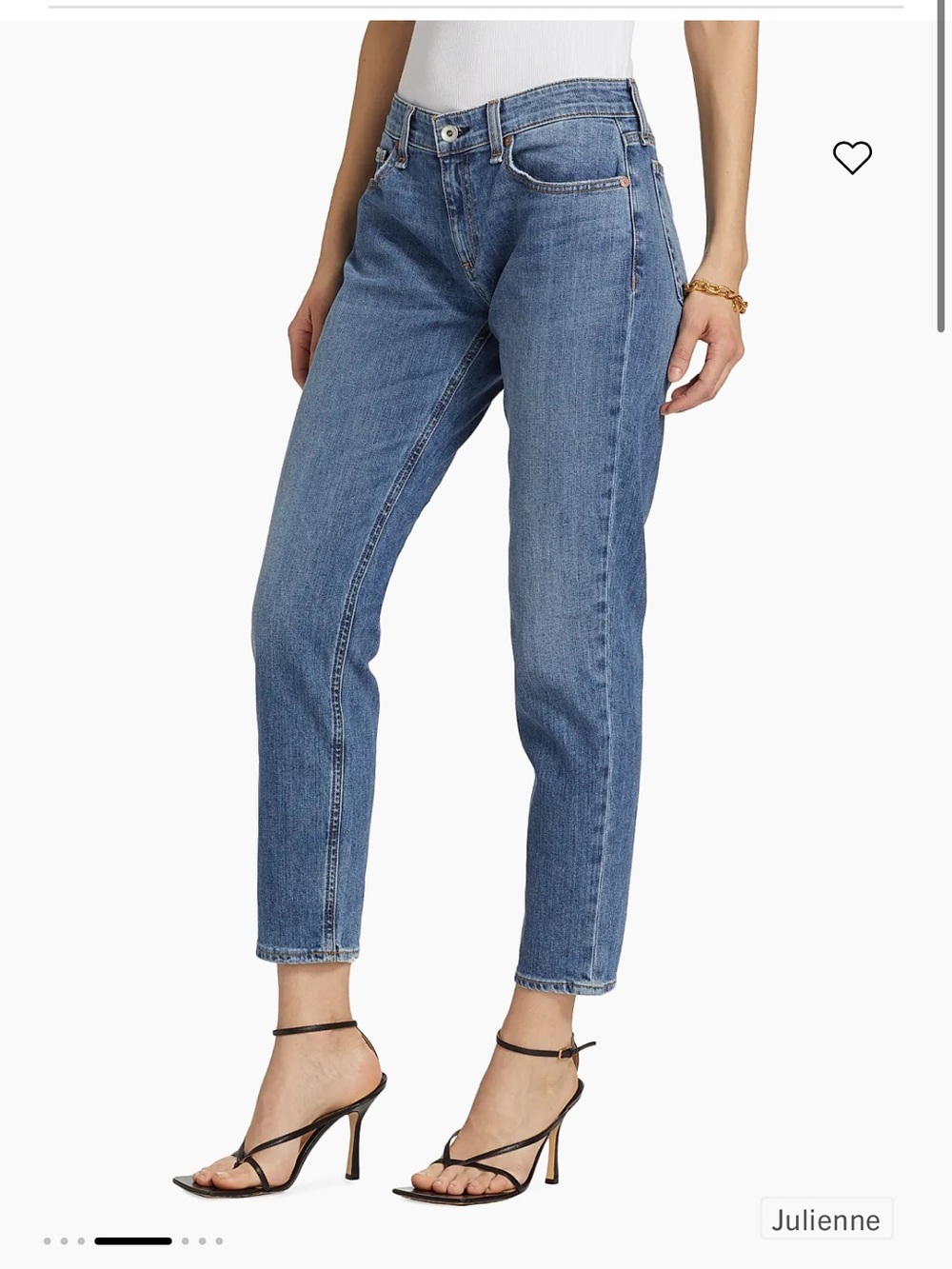 Rag & Bone Dre Low-Rise Slim Boyfriend Jeans Size 24‎ Dark Wash